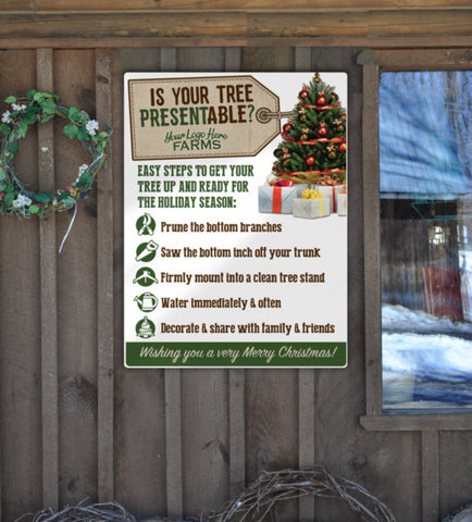 Christmas Tree Info Sign (2-pack)